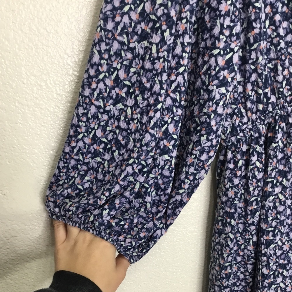 PLUS Ava & Viv Blue Floral Dress - Picture 3 of 6